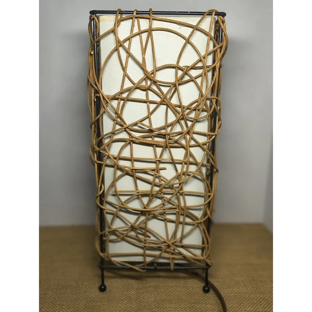 Wicker Rattan Wrapped Vine Style 14